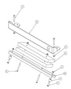 Rear Bumper Diagram and Parts List for M54-HN 53BB5ETW750-24-HP Cub Cadet Lawn Tractor